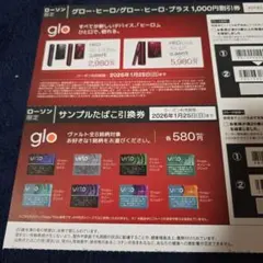 【ローソン限定】glo製品の割引券とサンプル引換券