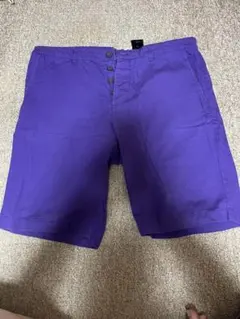 パープル　ショートパンツ