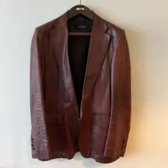 Gucci レッドレザージャケット　54のサムネイル