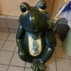 陶器製カエルオーナメント 大きめ