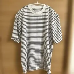 無印良品 ボーダーTシャツ 半袖 ホワイト ブラック Sのサムネイル