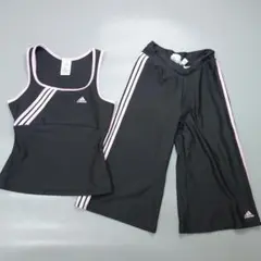 5441 アディダス タンクトップ ワイドパンツ セットアップ
