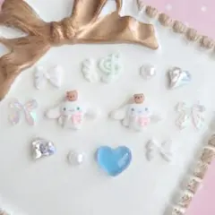シナモロール ネイルパーツ セット サンリオ ウィッシュコア レジン 耳つぼのサムネイル