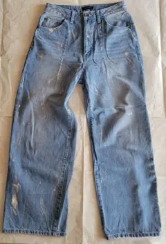 JEANASIS ジーナシス ハクプリントデニムパンツ