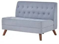 ②ファブリックソファソファ ライトブルー