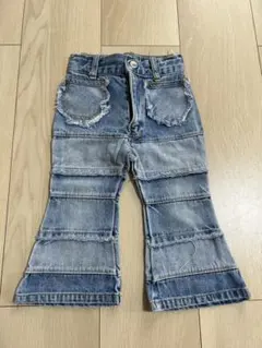 ベビー デニムパンツ フレアパンツ