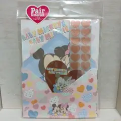 平成レトロ ディズニー Baby ベビー ミッキー ミニー ペア柄 レターセット