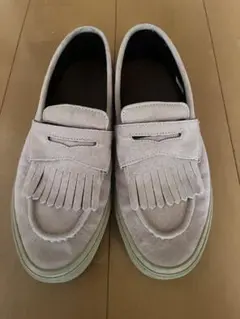 赤*ん様 Vans ピンク　ローファー　スエード