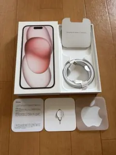 【空箱】 iPhone15 256GB ピンク USB-Cケーブル付き