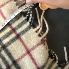 Burberry マフラー チェック カシミヤ ウール スコットランド製のサムネイル