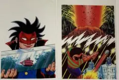 z６８　ブラック商会変奇郎とプロゴルファー猿ミニセル画【二枚】