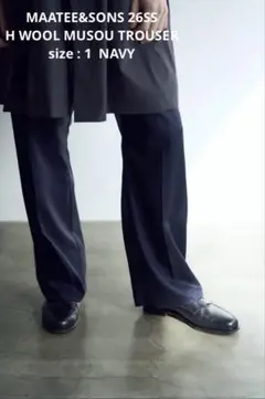 MAATEE&SONS MUSOU TROUSER H WOOL 無双トラウザー - メルカリ