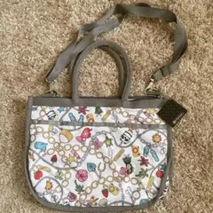 新品　レスポートサック　ショルダーバッグ　ハンドバッグ　白　パンダ