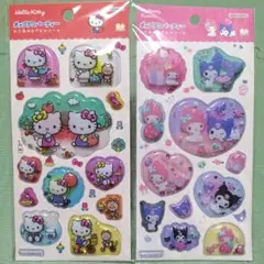 新品未開封★サンリオ☆わたあめカプセルシール 2種セット★ポップデコパーティー