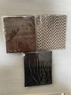 バイアステープ 10m ブラウン・チェック・ブラックドット