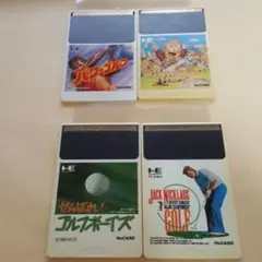 PC ENGINE HUCARD PCエンジン 4 GAMES GOLF SET