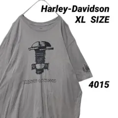ハーレーダビッドソン USA製 Tシャツ XL グレージュ ビッグプリント