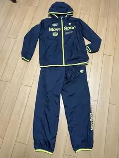 デサントdescentウインドブレーカー　150ネイビー 紺 子供　ジュニア