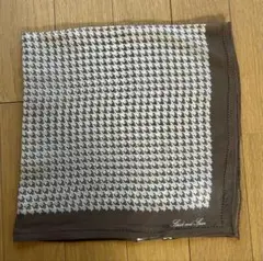 スピックアンドスパン　シルクスカーフ　ブラウン　美品