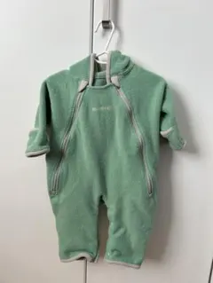 Montbell 50-70cm フリースロンパース ミントグリーン
