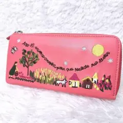 美品✨Jocomomola 刺繍 レザー 欧風 長財布 ラウンドファスナーのサムネイル