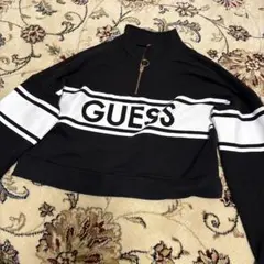 GUESS クロップドスウェット M ブラックのサムネイル