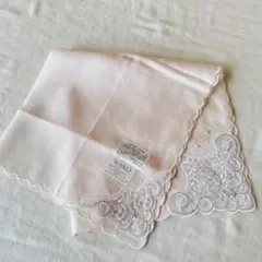 WAKO 未使用ハンカチ　レース　刺繍