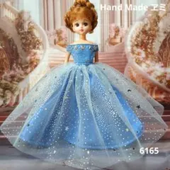 リカちゃんドレス　ミルキーウェイドレス青　6165のサムネイル