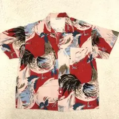 70s 最初期　MELROSE アロハシャツ　逆台形タグ　シングルステッチ　和柄のサムネイル