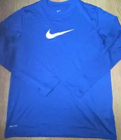 NIKE ナイキ ドライフィット 長袖 Tシャツ ロンT ブルー Lのサムネイル