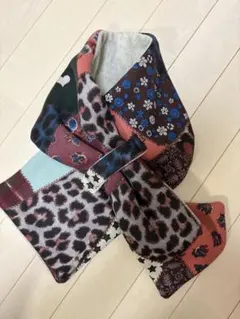 最終値下げ！　ボヘミアンズ　パッチワークデザイン マフラー