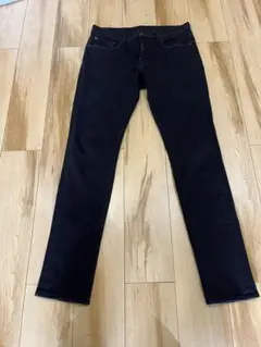 ブラック スキニーデニム GU