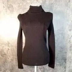 ✨UNIQLO✨ユニクロ♡タートルネックニット♡ウール100％♡ブラック(M)