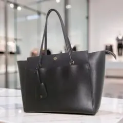 トリーバーチ ロビンソン トートバッグ ブラック レザー A4 大容量 ✨美品✨