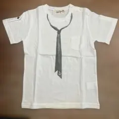 Love & Peace &Money ネクタイ柄　Tシャツ 130cm