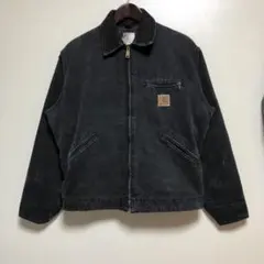 激レア90sUSA製カーハートデトロイトジャケット黒MジョニーデップJ430NX
