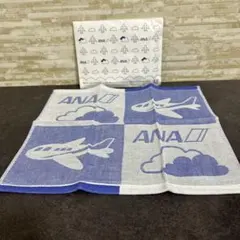 【2枚セット】ANA 泉州ガーゼ ハンドタオル