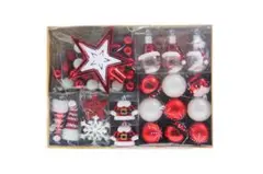 クリスマス 飾り ツリー オーナメント サンタ デコレーション 70個 北欧