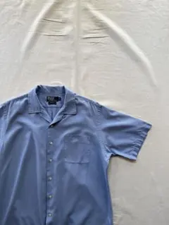 90s polo ラルフローレン CALDWELL シルク×コットン 開襟シャツのサムネイル