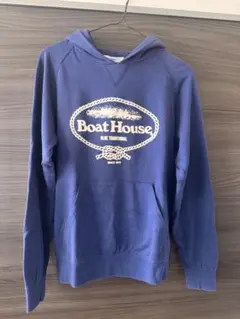 状態◯】BOATHOUSE ロゴ プリント パーカー フーディ 古着 レトロ