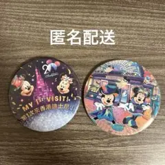 香港ディズニーランド 20周年記念 ハロウィン 缶バッジ ミッキー ミニー