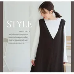 A HAPPY MARILYN｜4L｜Ａラインフレア Vネックジャンスカ