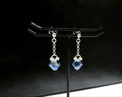 silver jewelry アクアマリンピアス