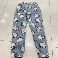 Hello Kitty 総柄 デニムパンツ キッズ