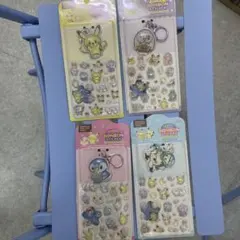 ポケモンボンドロキーリング付きシール全種類4枚セット