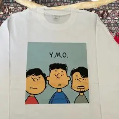 YMO 坂本龍一 スヌーピー リプリント ロンT 長袖 メンズ 新品 白 R4
