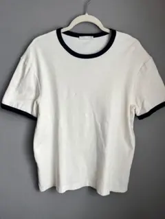 ZARA リンガーTシャツ ホワイト×ブラック L