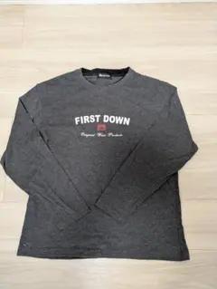 FIRST DOWN ロングスリーブTシャツ LL ダークグレーのサムネイル