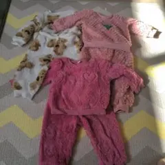 もこもこ ベビーパジャマ 上下3セット✨