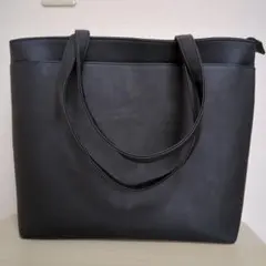 【処分価格】ブラック シンプル トートバッグ